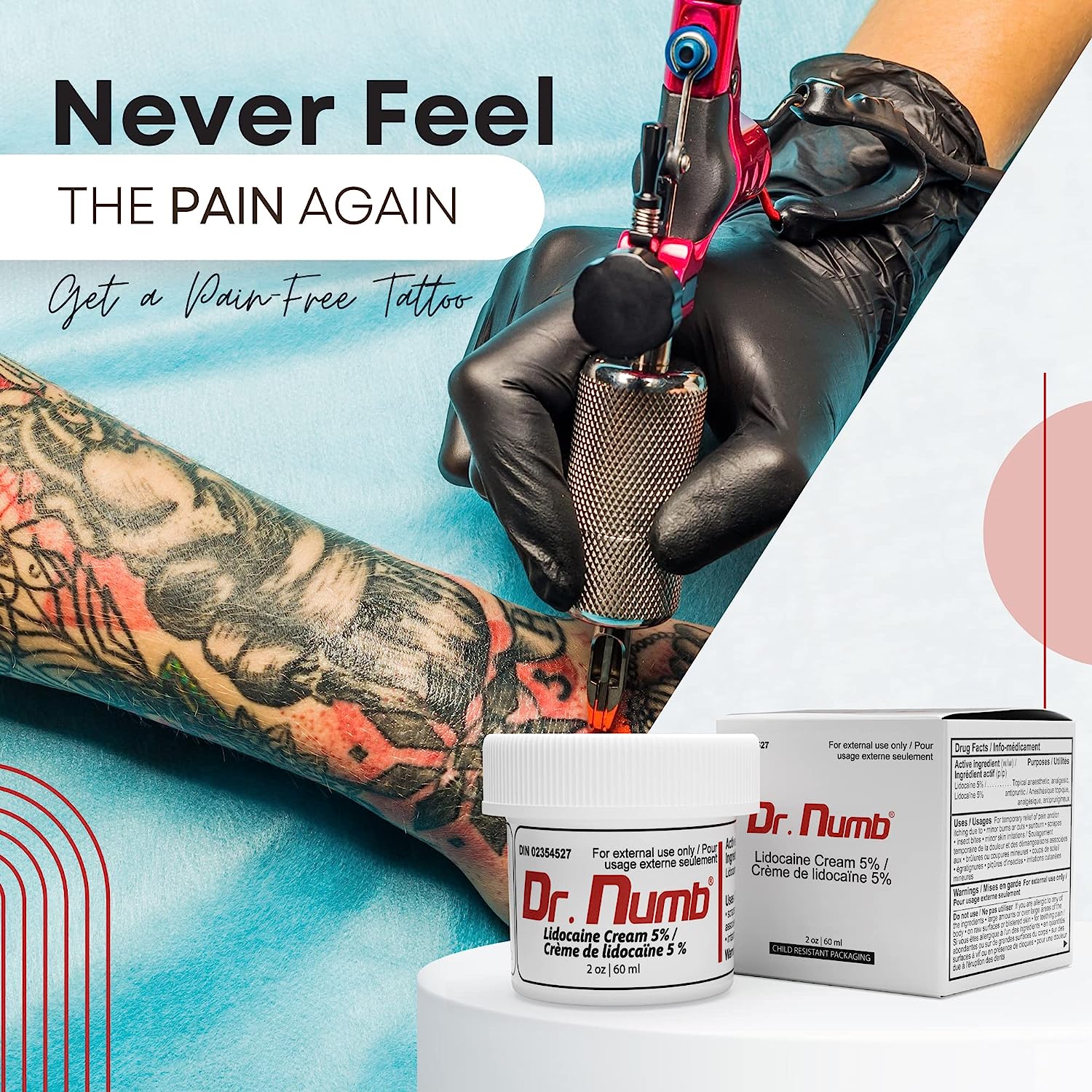 Dr. Numb® 5% Cream - Effective Pain Relief