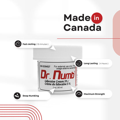 Dr. Numb® 5% Cream - 2oz